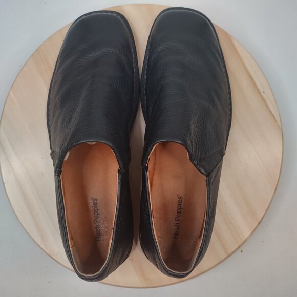 Hush Puppies Black Pebble Leather Slip-on Comfort Loafers Men US 13M - Picture 7 of 14
